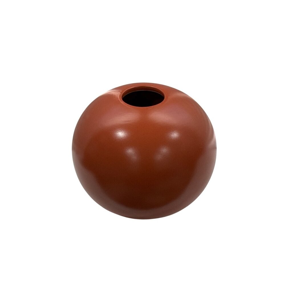 Room Essentials Round Terracotta Ceramic Decorative Vase 6" Round Modern Minimal